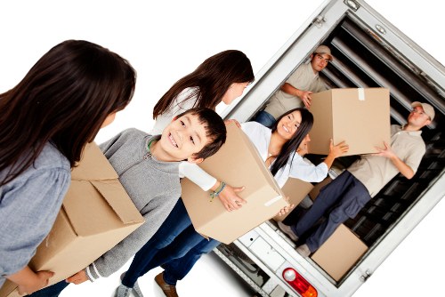 Moving truck ready for a residential move in Richmond