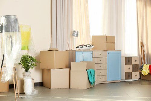 Local man and van removals team assisting a Richmond home move