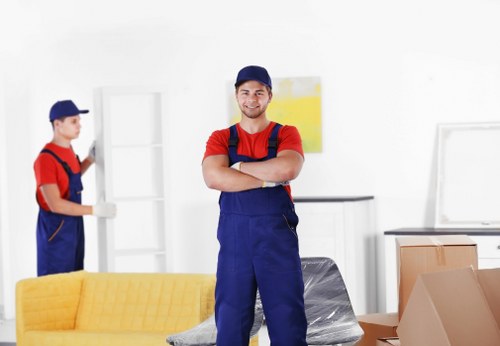 Van loading service with furniture and wrapped items