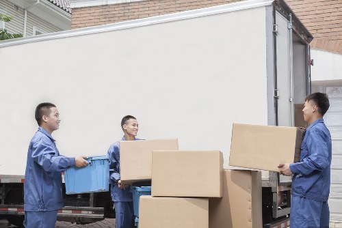 Removal van parked for a local move in Richmond