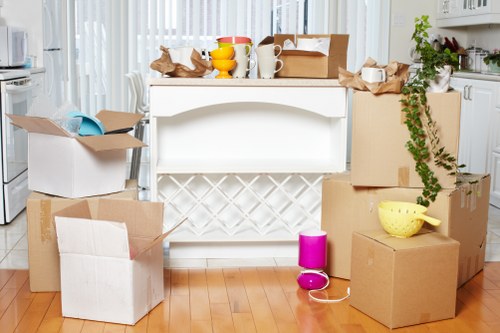 Loading commercial items into a removals vehicle in Richmond