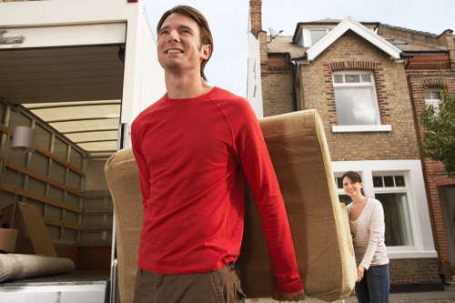 Local removals team handling a Richmond property move