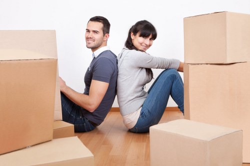 Commercial moving truck service supporting a Richmond business move
