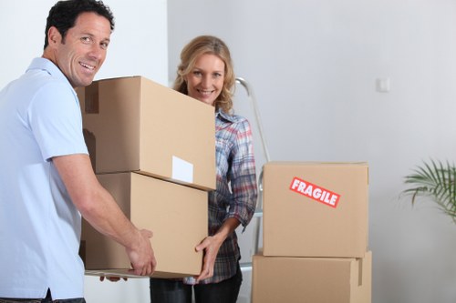 Packing and moving boxes for a Richmond house move